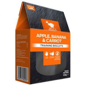 Billy & Margot Training Dog Biscuits 125g x 4 Apple, Banana & Carrot Multipack