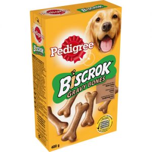 Pedigree Biscrok Gravy Bones Biscuit Adult Dog Treat 400g