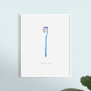 'Toothpaste Kisses' Art Print