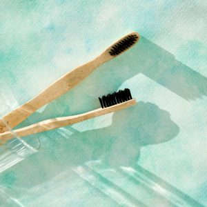 Adult Bamboo Toothbrush With Charcoal Bristles