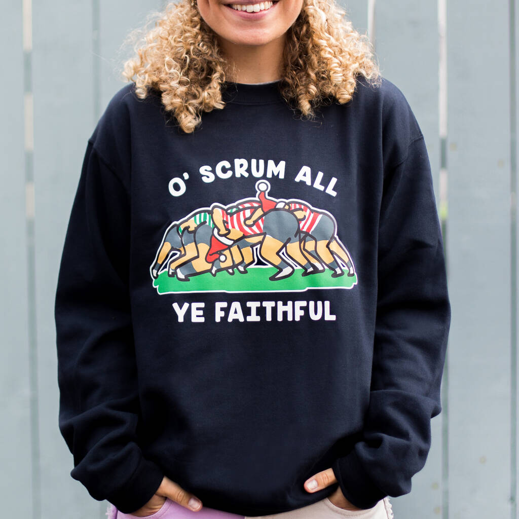 Funny Rugby Unisex Christmas Jumper