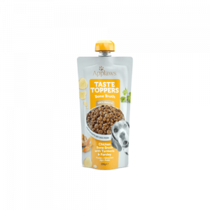 Applaws Taste Toppers Chicken Bone Broth with Turmeric & Parsley Wet Dog Food 200ml Pouch x 6 SAVER PACK
